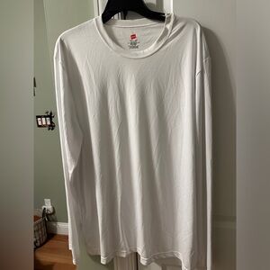 Mens Hanes Cool Dri Long Sleeve Shirt size XL